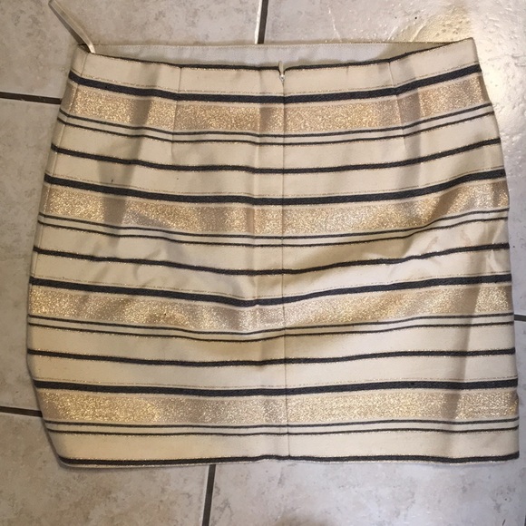 Gold striped miniskirt from J. Crew - Picture 3 of 4